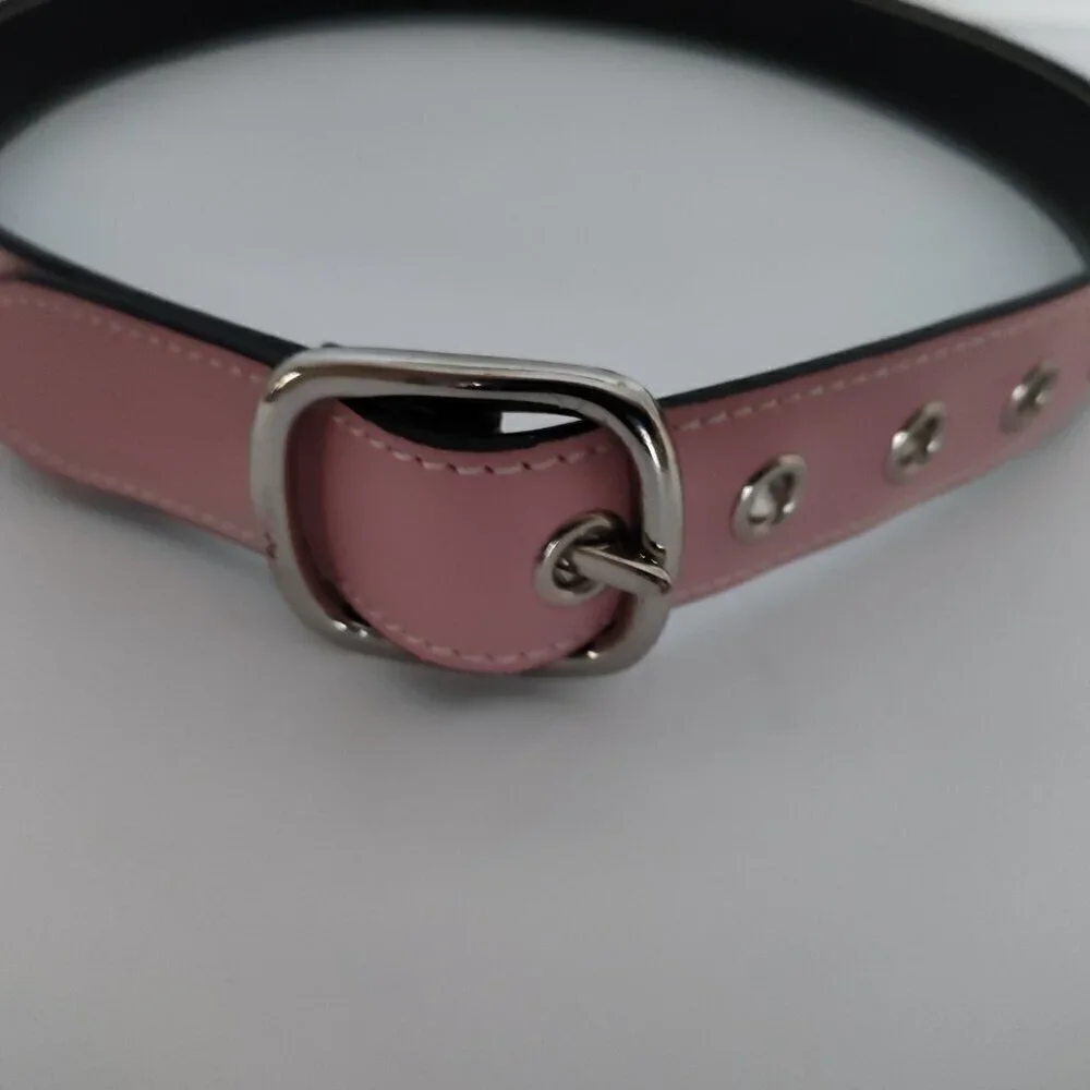 Ladies SZ S Reversible Pink/Black Belt